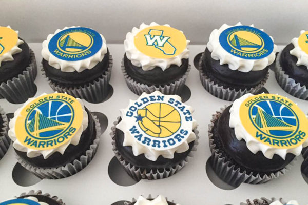 Custom Warriors Cupcakes