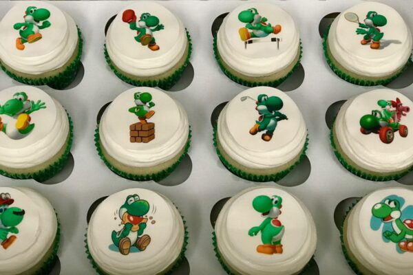 Yoshi Cupcakes